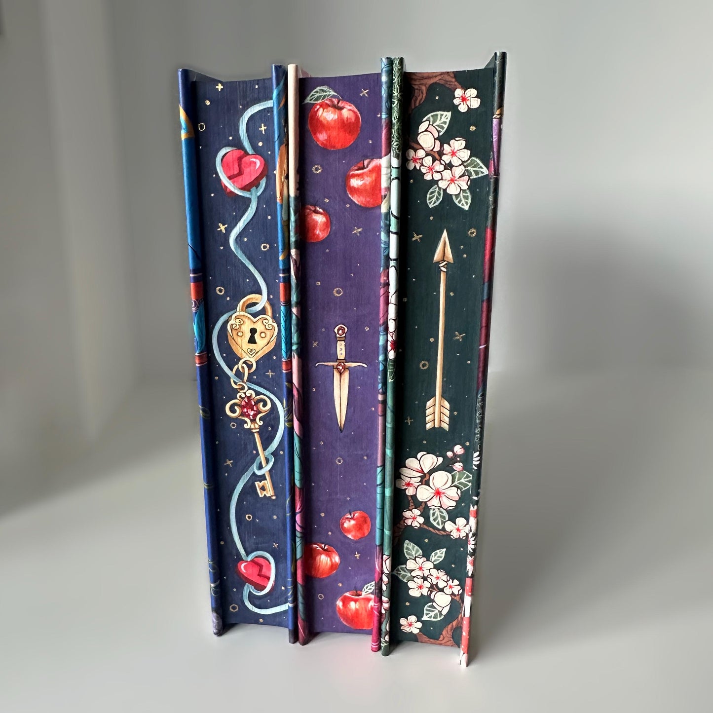 Once Upon A Broken Heart Trilogy: Hand-Painted Fore-Edge Book Set by Stephanie Garber