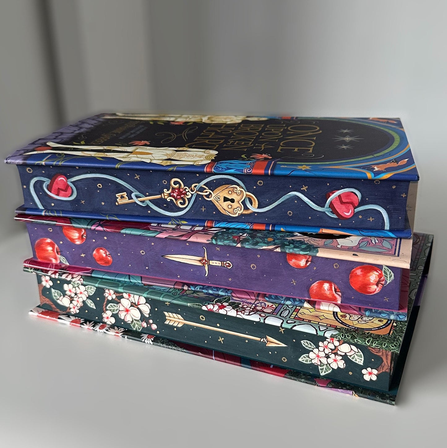 Once Upon A Broken Heart Trilogy: Hand-Painted Fore-Edge Book Set by Stephanie Garber