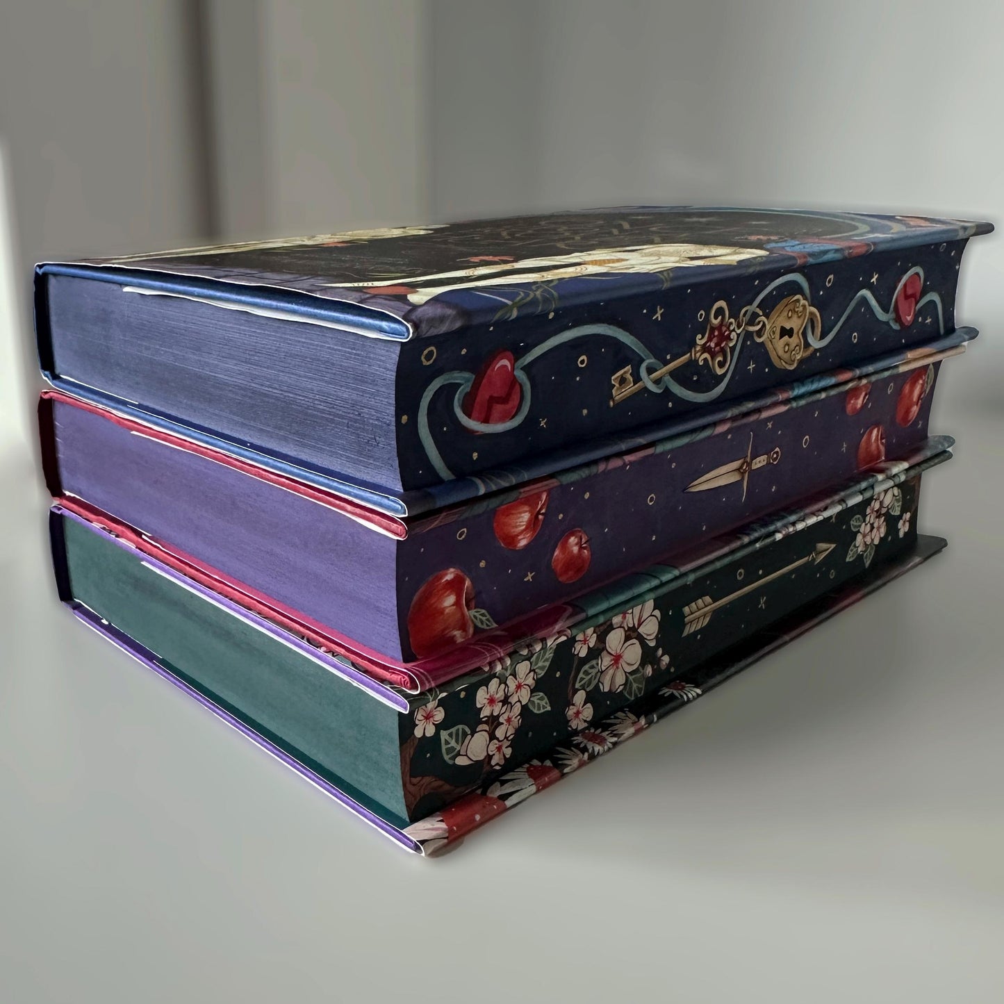 Once Upon A Broken Heart Trilogy: Hand-Painted Fore-Edge Book Set by Stephanie Garber
