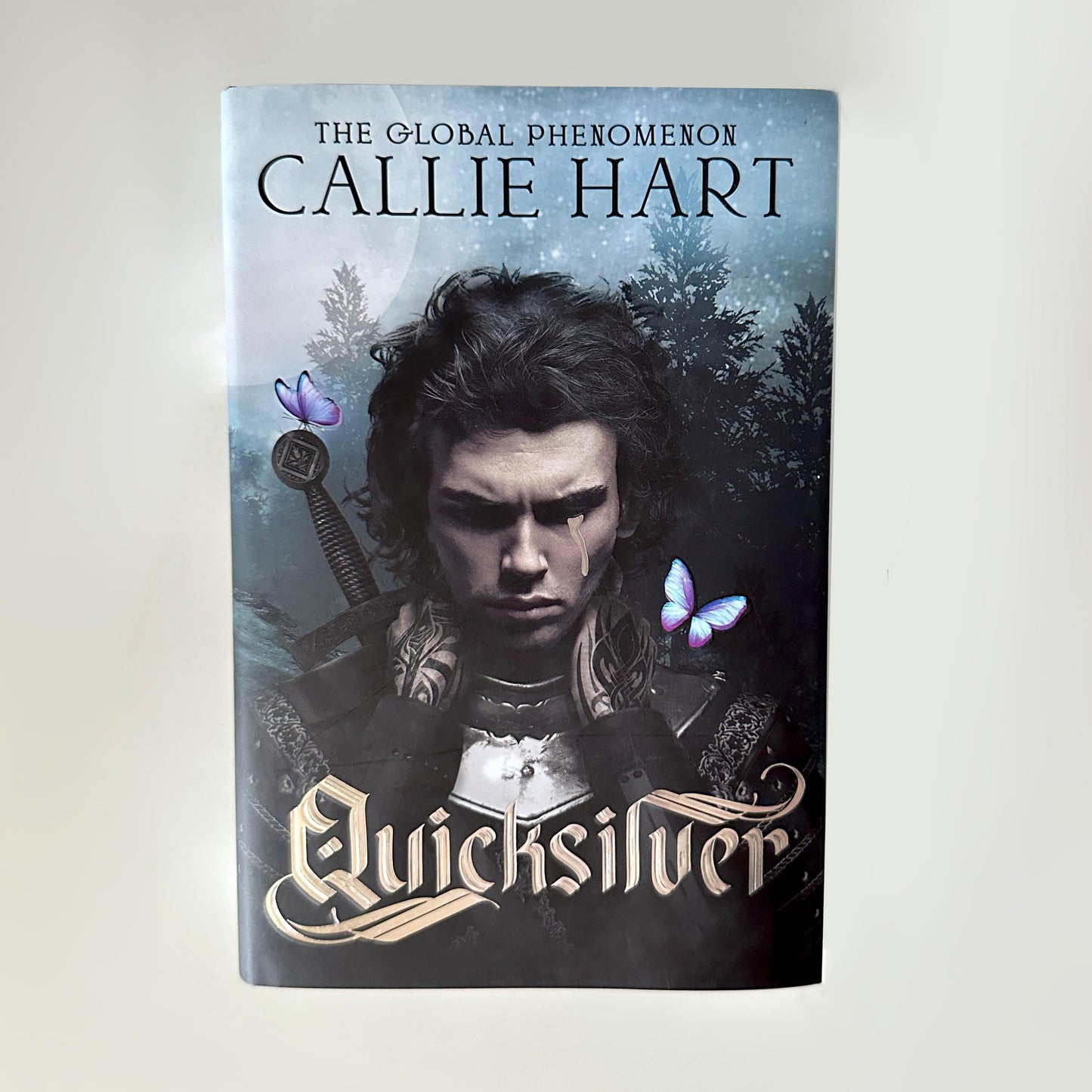 Quicksilver by Callie Hart: Hand-Painted Edges Book | bookish lover gift