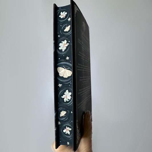 Hand Painted Edges Book: The Knight and the Moth by Rachel Gillig | bookish lover gift