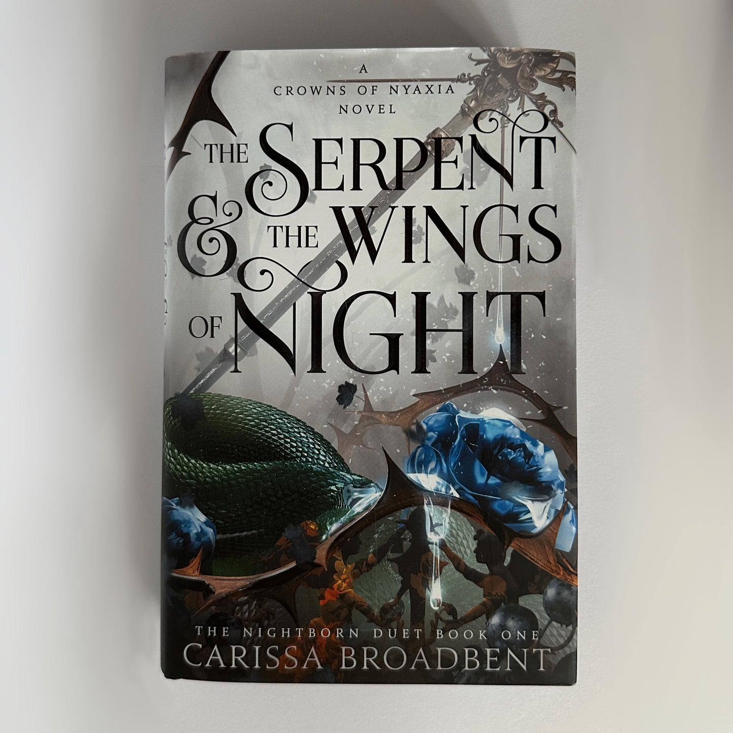 Hand-Painted Edges Book: The Serpent and the Wings of Night - Carissa Broadbent