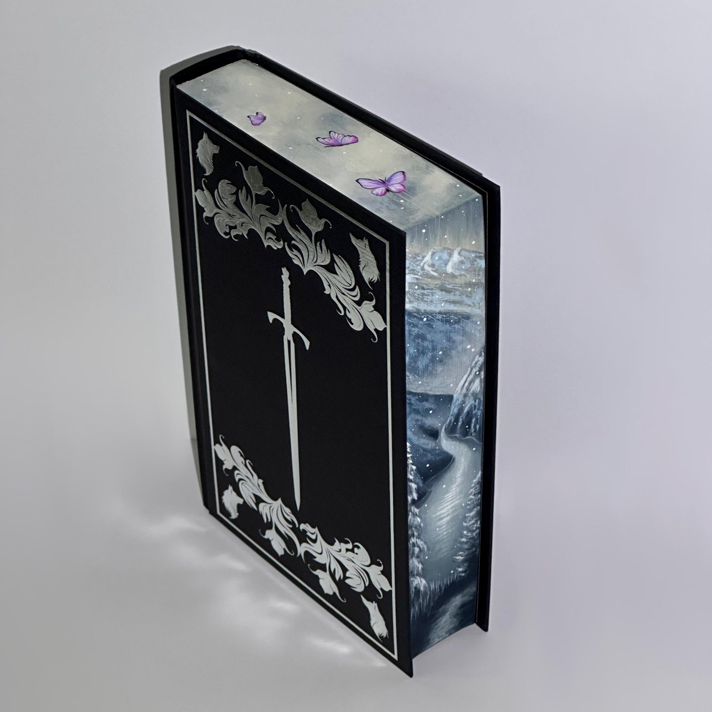 Quicksilver by Callie Hart: Hand-Painted Edges Book | bookish lover gift