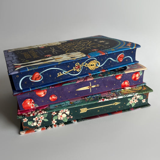 Once Upon A Broken Heart Trilogy: Hand-Painted Fore-Edge Book Set by Stephanie Garber