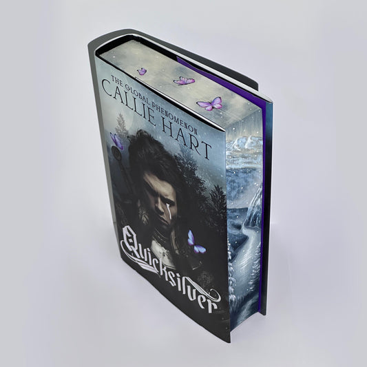 Quicksilver by Callie Hart: Hand-Painted Edges Book | bookish lover gift